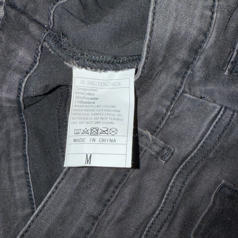 Black Denim Mini Skirt - Picture 3 of 4